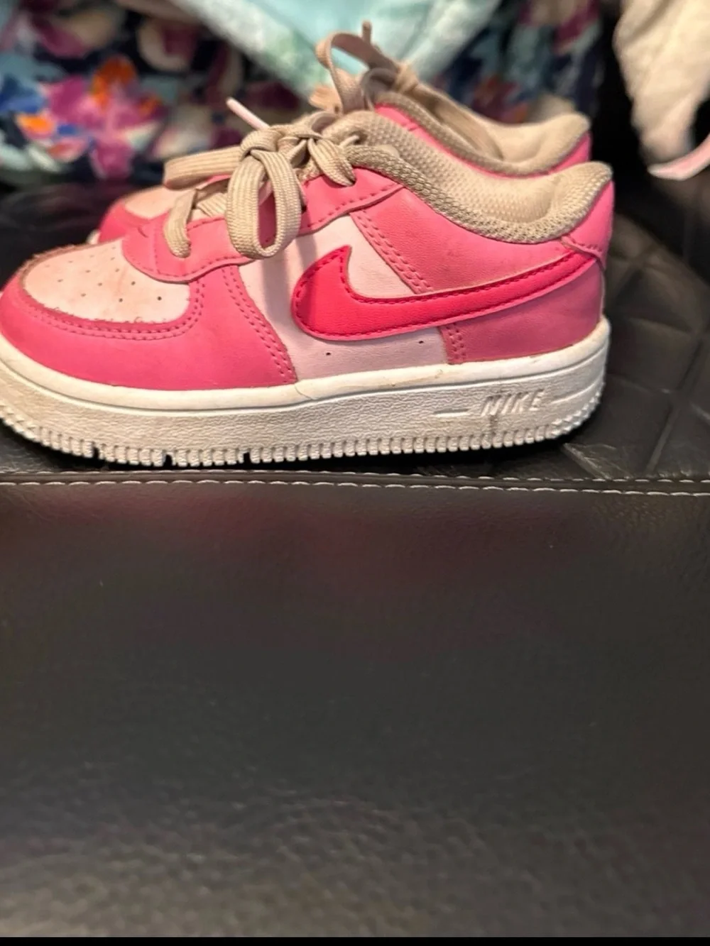 Nike Kids Pink and Light Pink Low-Top Sneakers